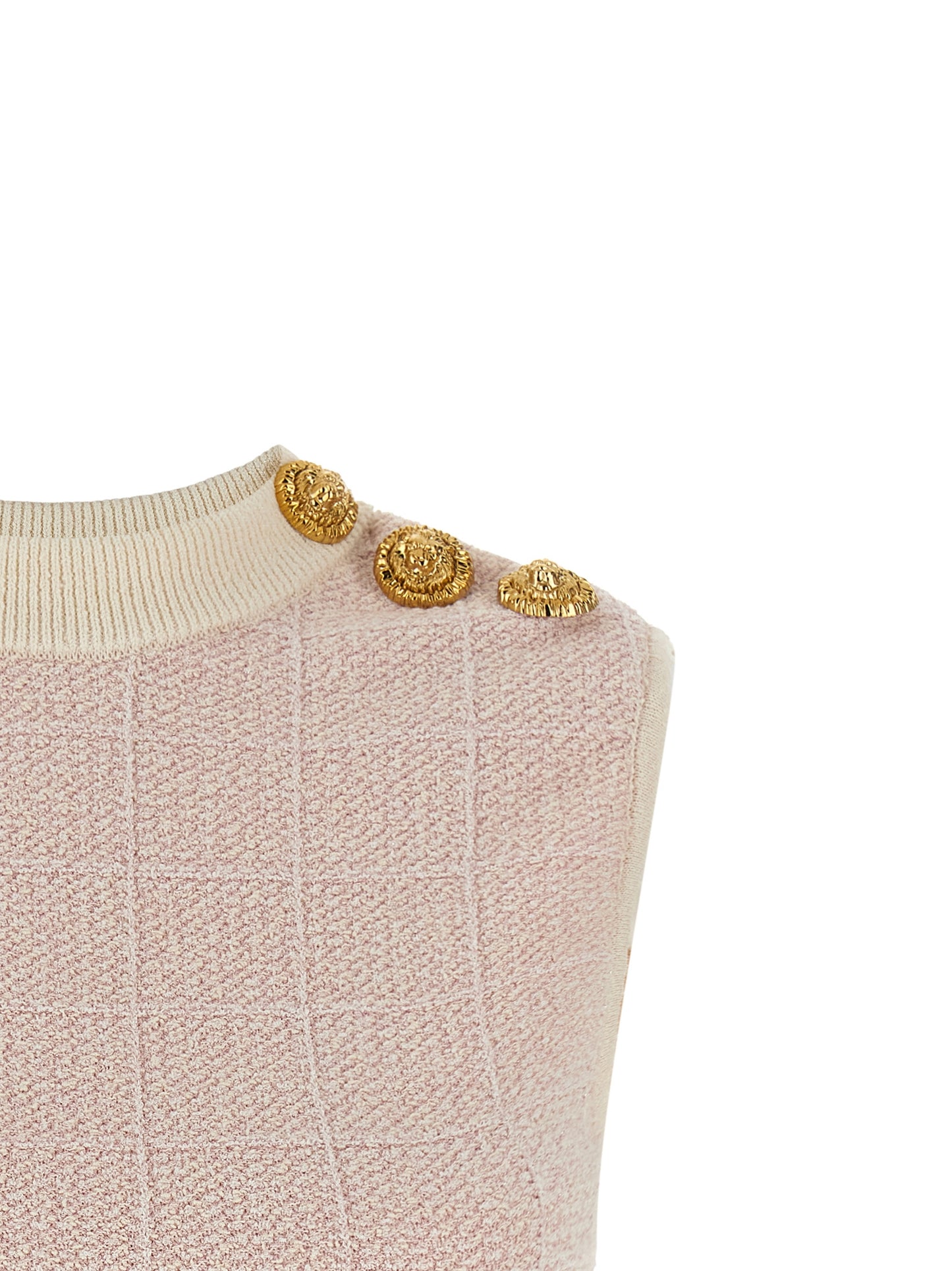 Balmain Women 'Testa Di Leone' Tweed Vest BALMAIN