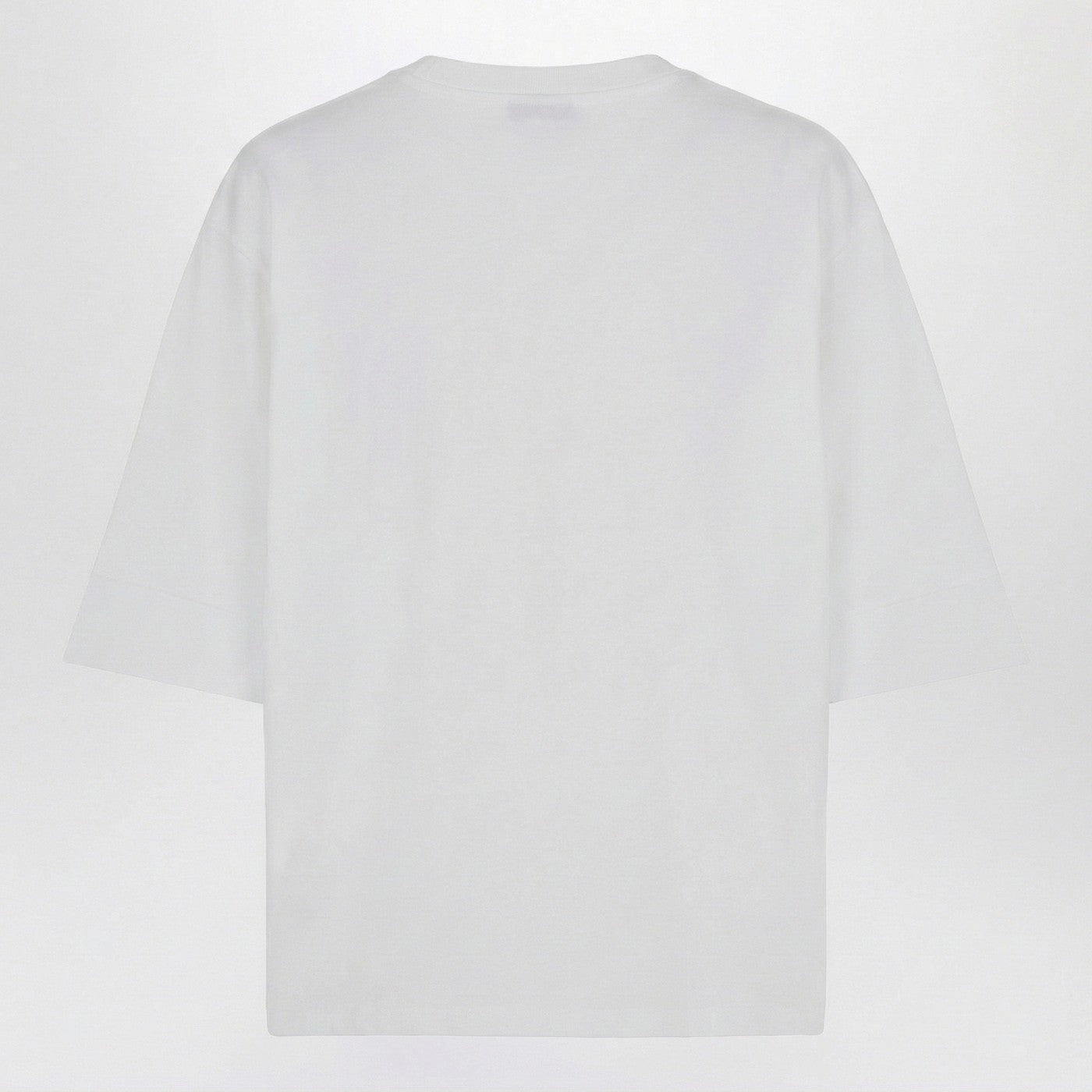 Balmain Oversized White T-Shirt With Logo Print Women BALMAIN