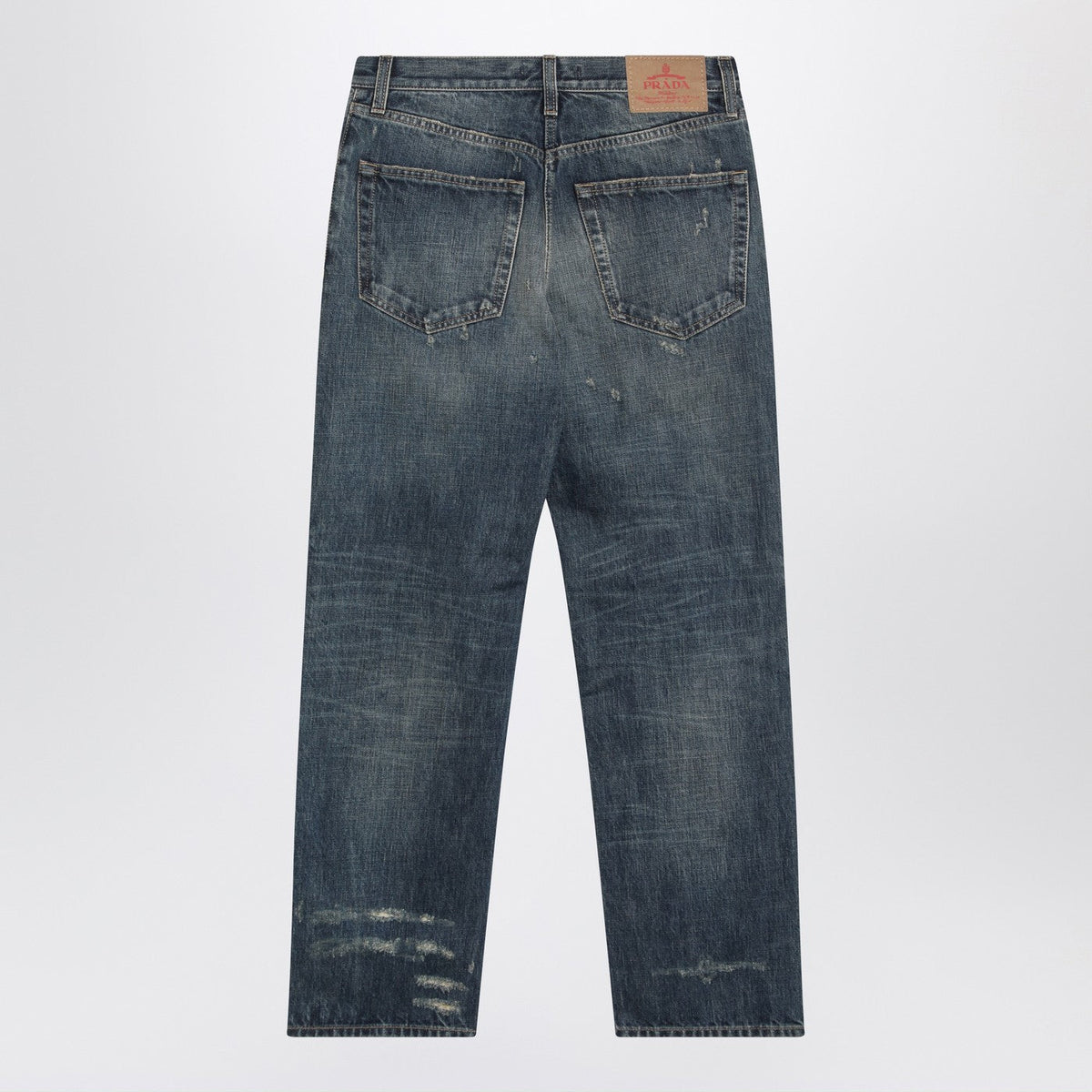 Prada Jeans In Washed Blue Denim Women PRADA