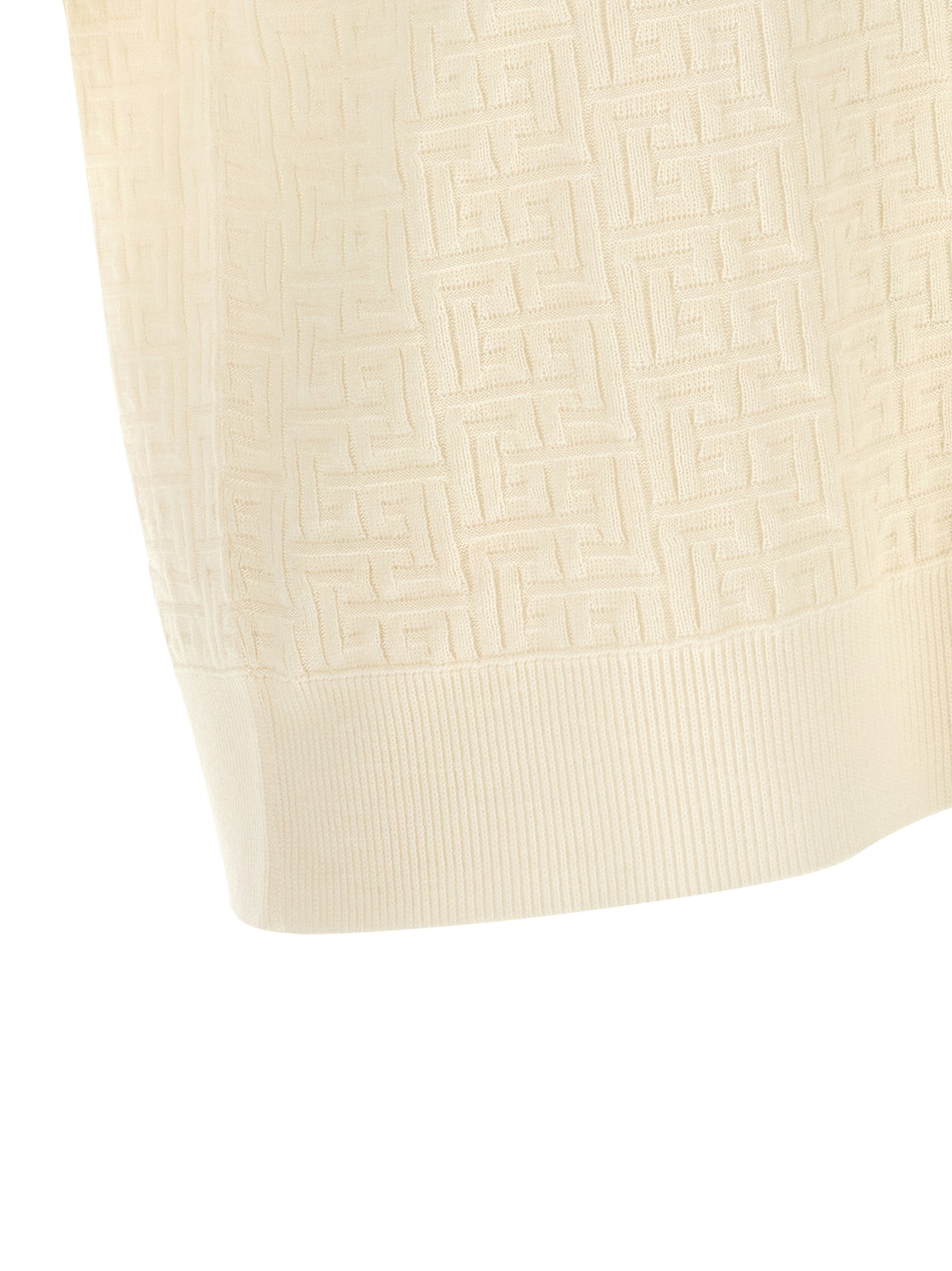 Balmain Men Monogram Jacquard Polo Shirt BALMAIN