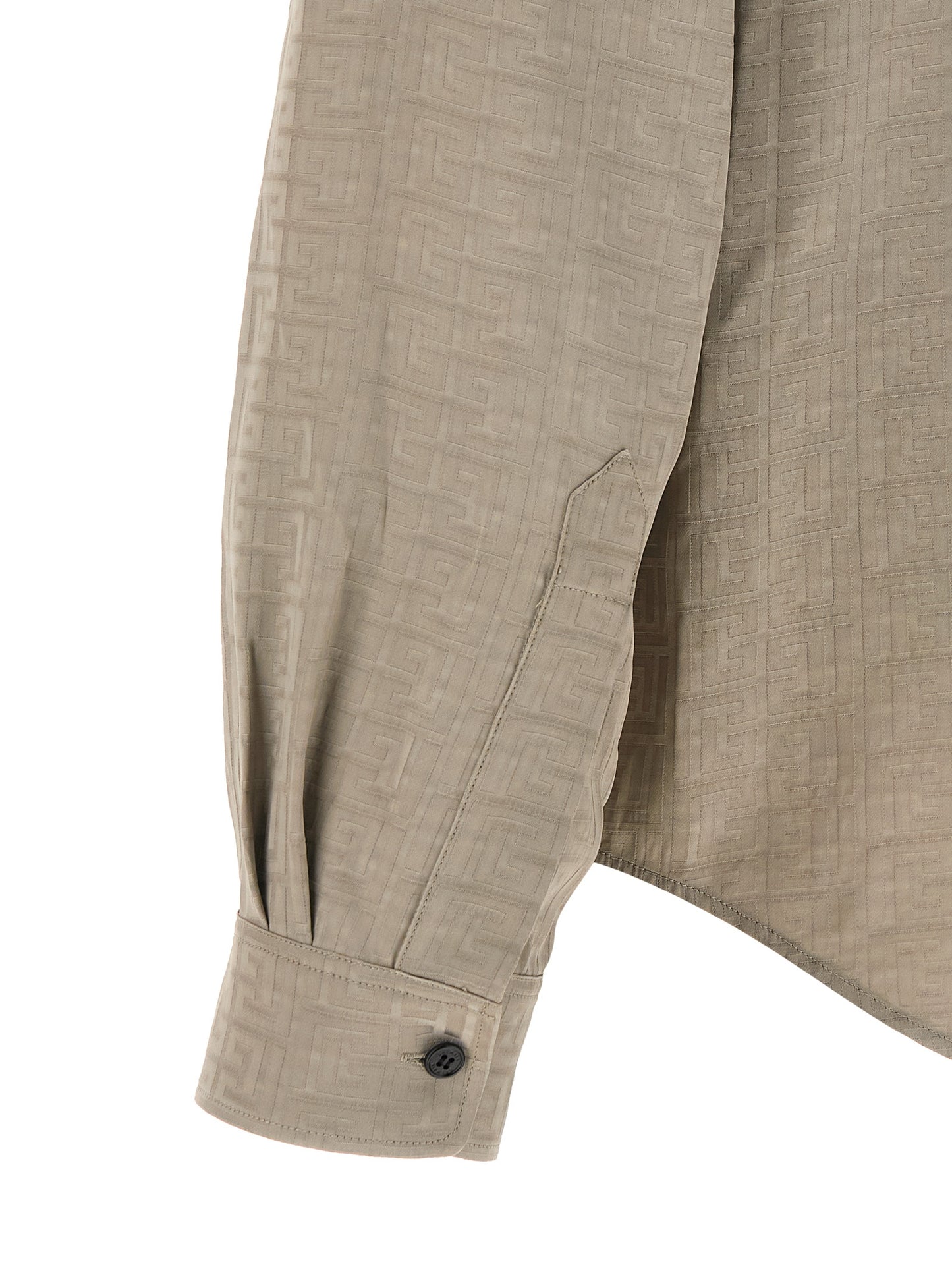 Balmain Men Jacquard Monogram Shirt BALMAIN