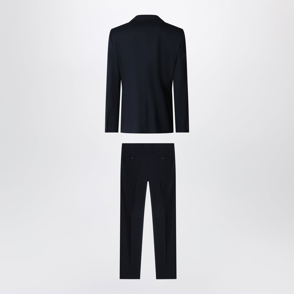 Dolce&Gabbana Blue Stretch Wool Single-Breasted Suit Men Men DOLCE & GABBANA