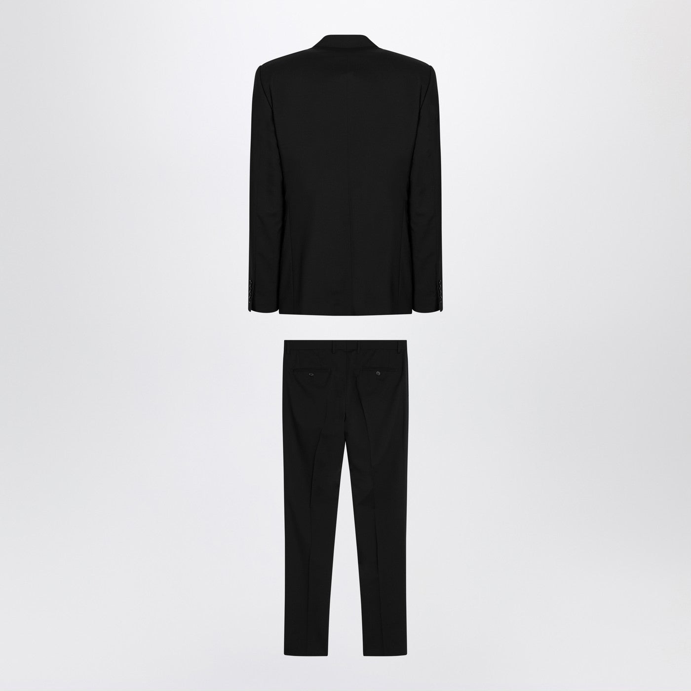 Dolce&Gabbana Black Single-Breasted Virgin Wool Suit Men DOLCE & GABBANA