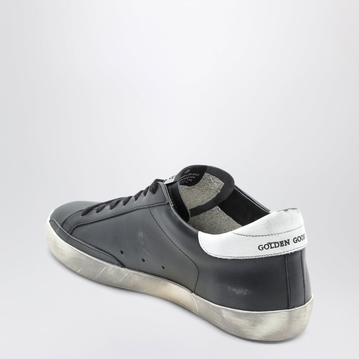 Golden Goose Black And White Super-Star Sneakers Men GOLDEN GOOSE
