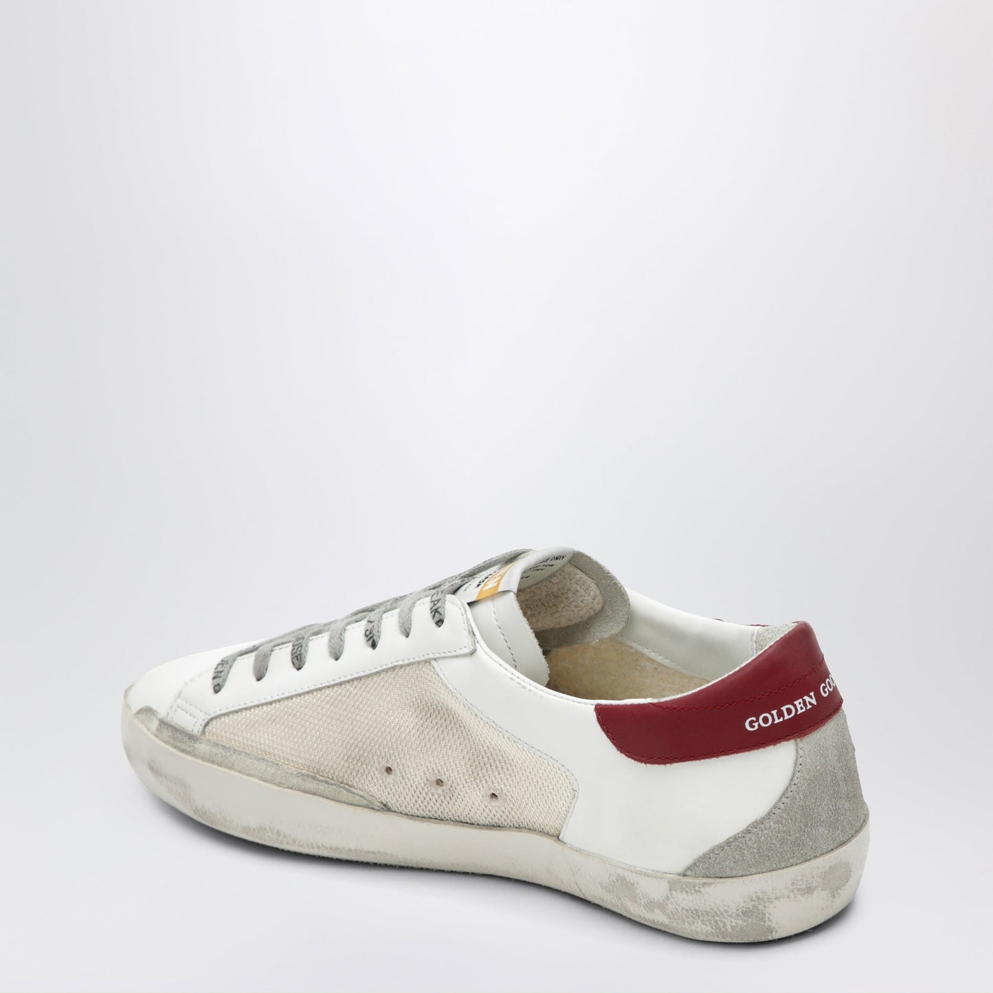 Golden Goose Golden Goose Super-Star Sneakers In Beige/White/Red Men GOLDEN GOOSE