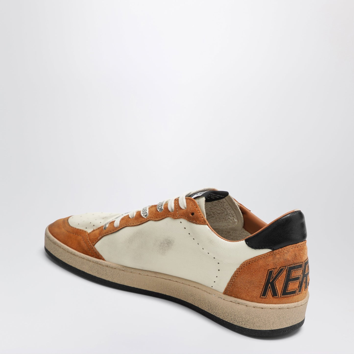 Golden Goose Ball Star Sneakers In White/Beige/Brown/Olive Men GOLDEN GOOSE