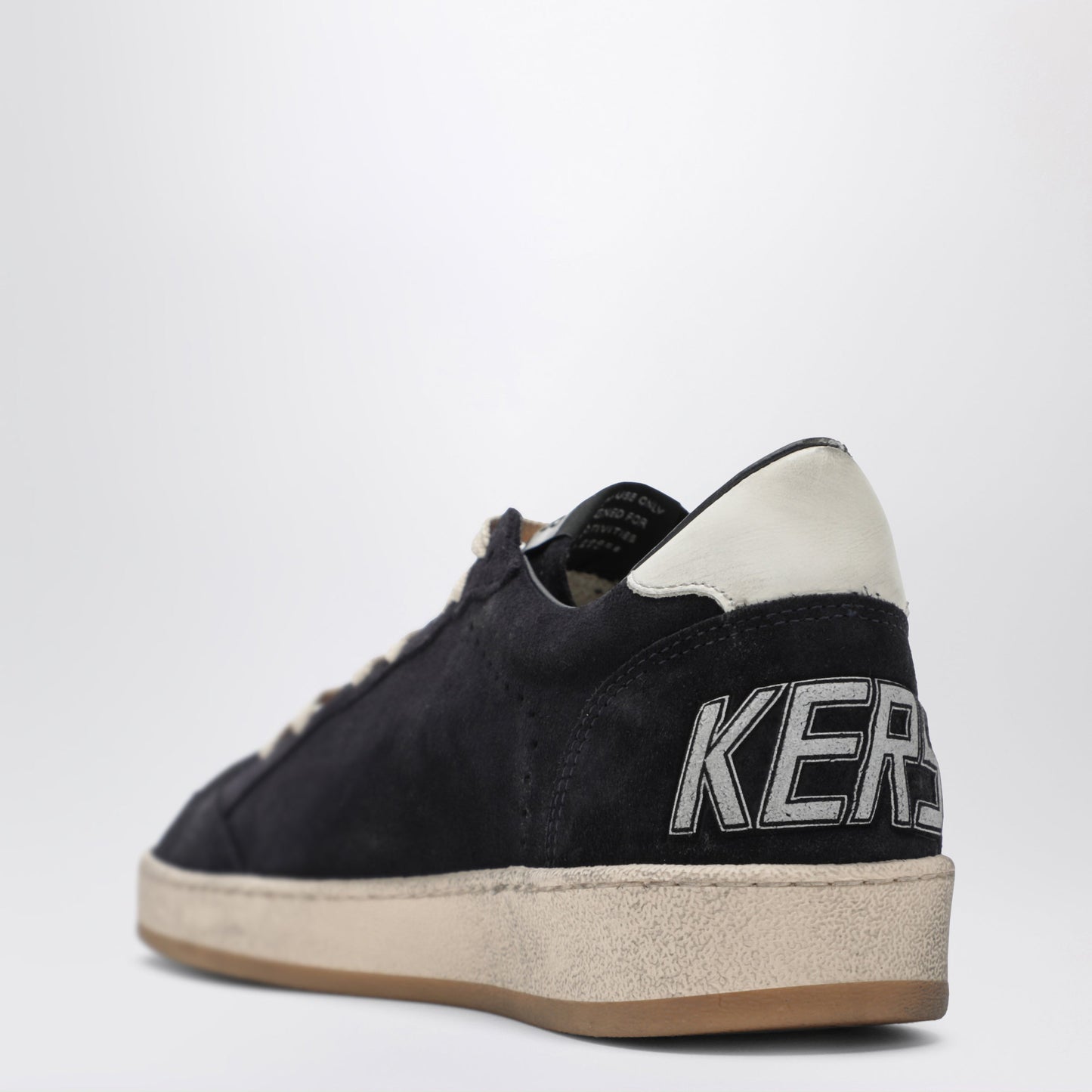 Golden Goose Dark Blue/White Ball Star Sneakers In Suede And Leather Men GOLDEN GOOSE
