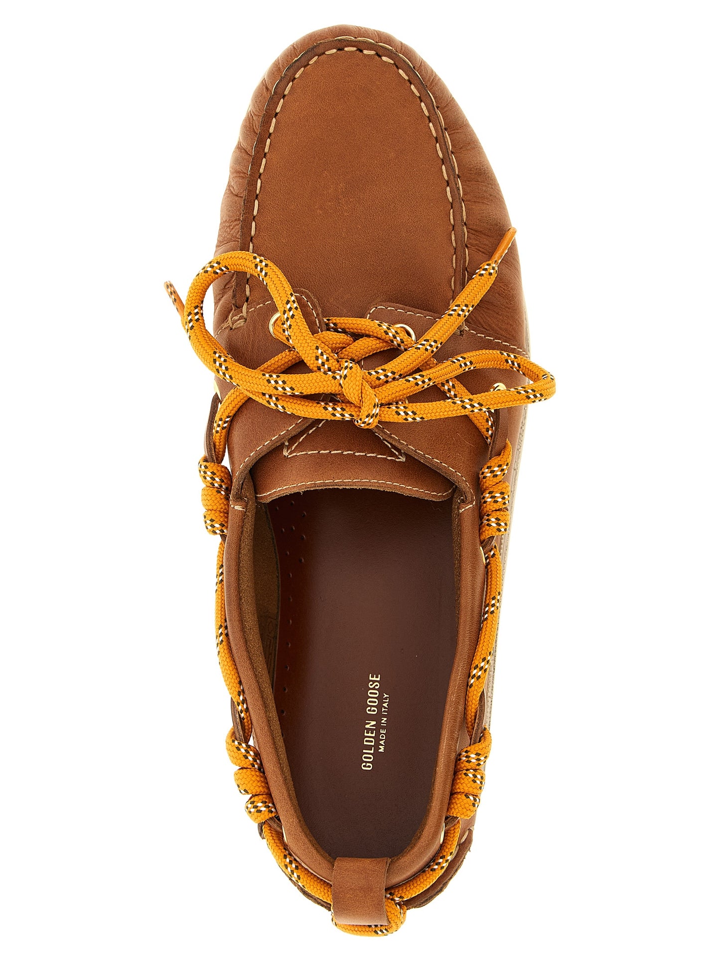 Golden Goose Men Leather Boat Shoe GOLDEN GOOSE