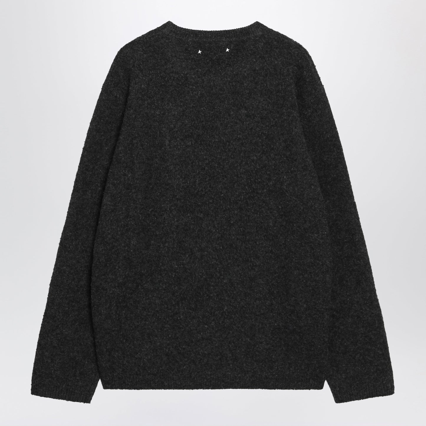 Golden Goose Grey Boucle Wool Sweater Men GOLDEN GOOSE