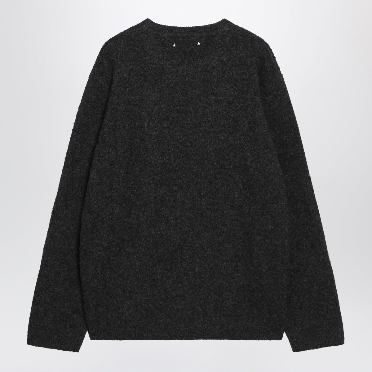 Golden Goose Grey Boucle Wool Sweater Men GOLDEN GOOSE