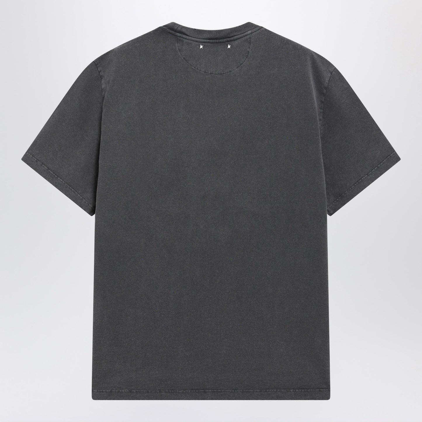 Golden Goose Anthracite Grey Vintage-Effect T-Shirt Men GOLDEN GOOSE