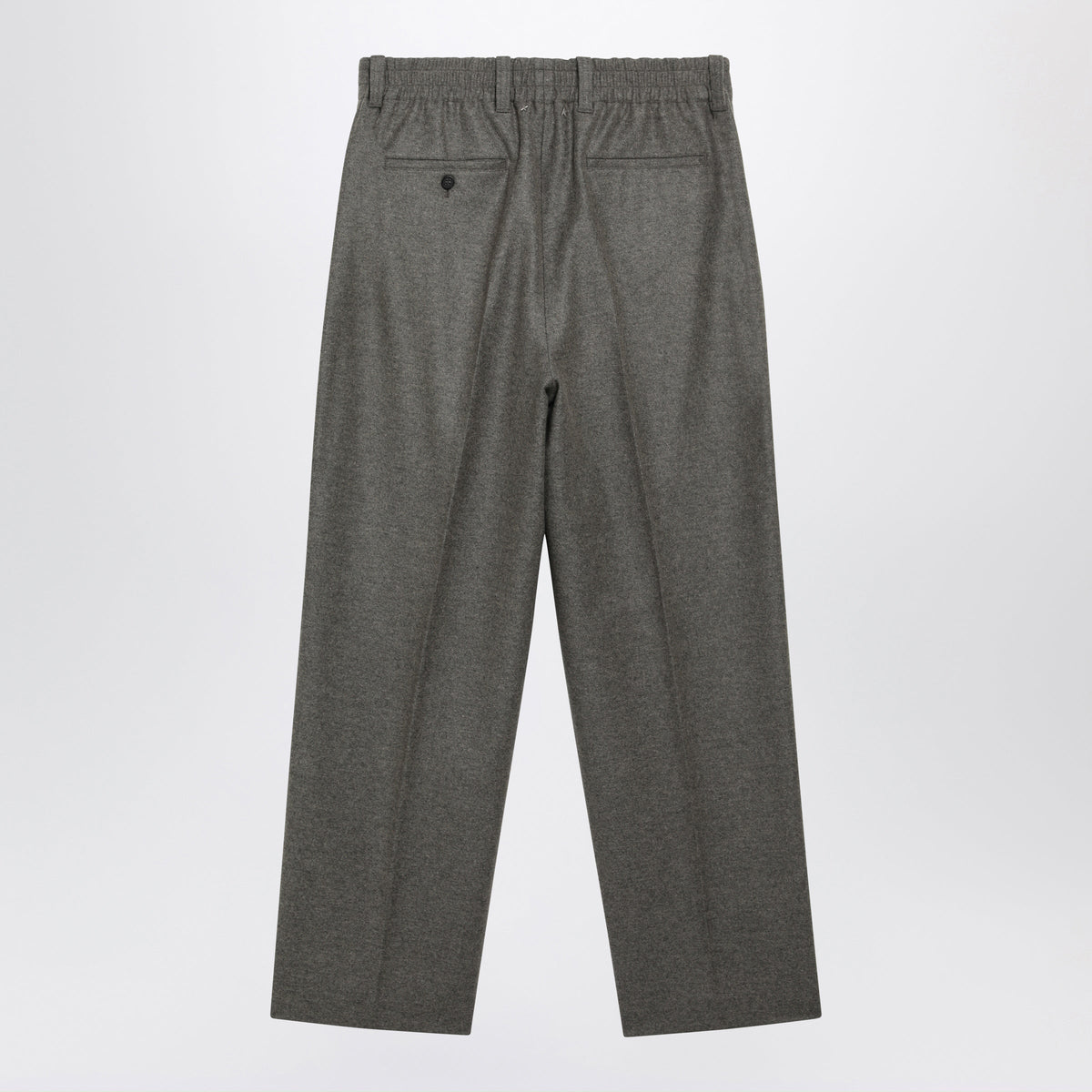 Golden Goose Isiah Grey Virgin Wool Flannel Jogger Trousers Men GOLDEN GOOSE