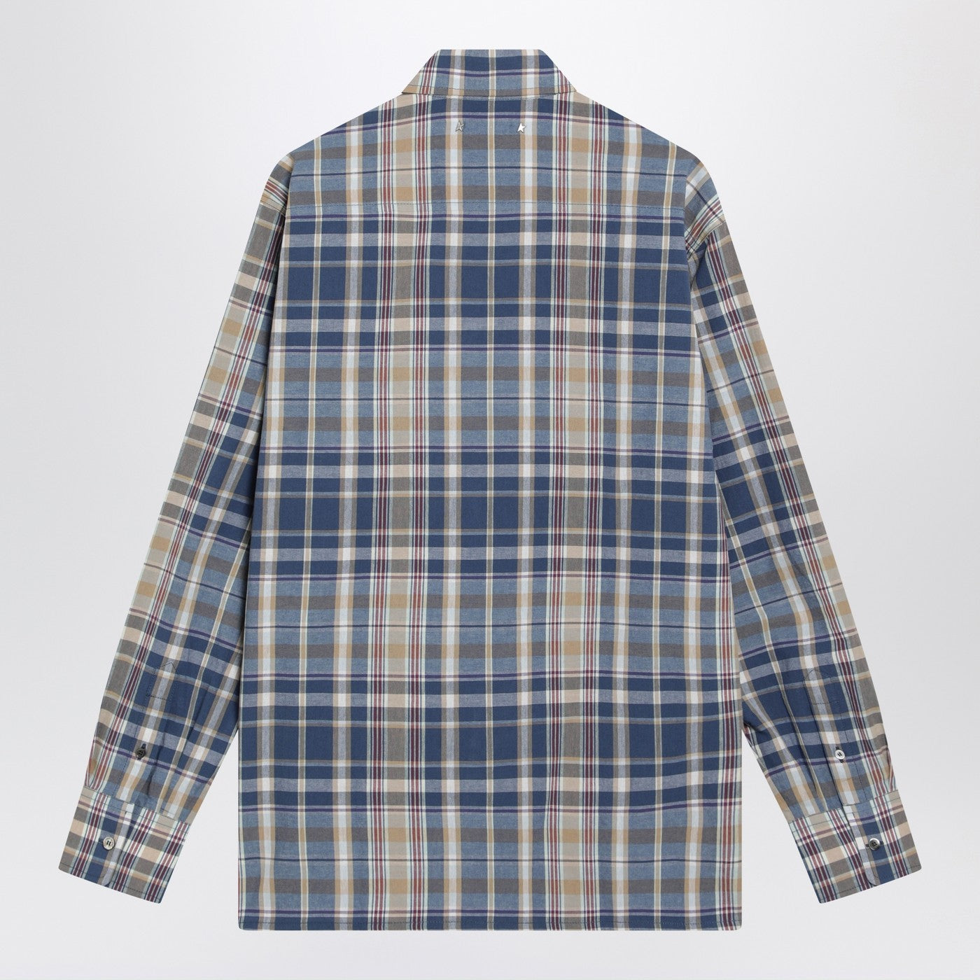 Golden Goose Indigo Blue Checked Shirt Women GOLDEN GOOSE