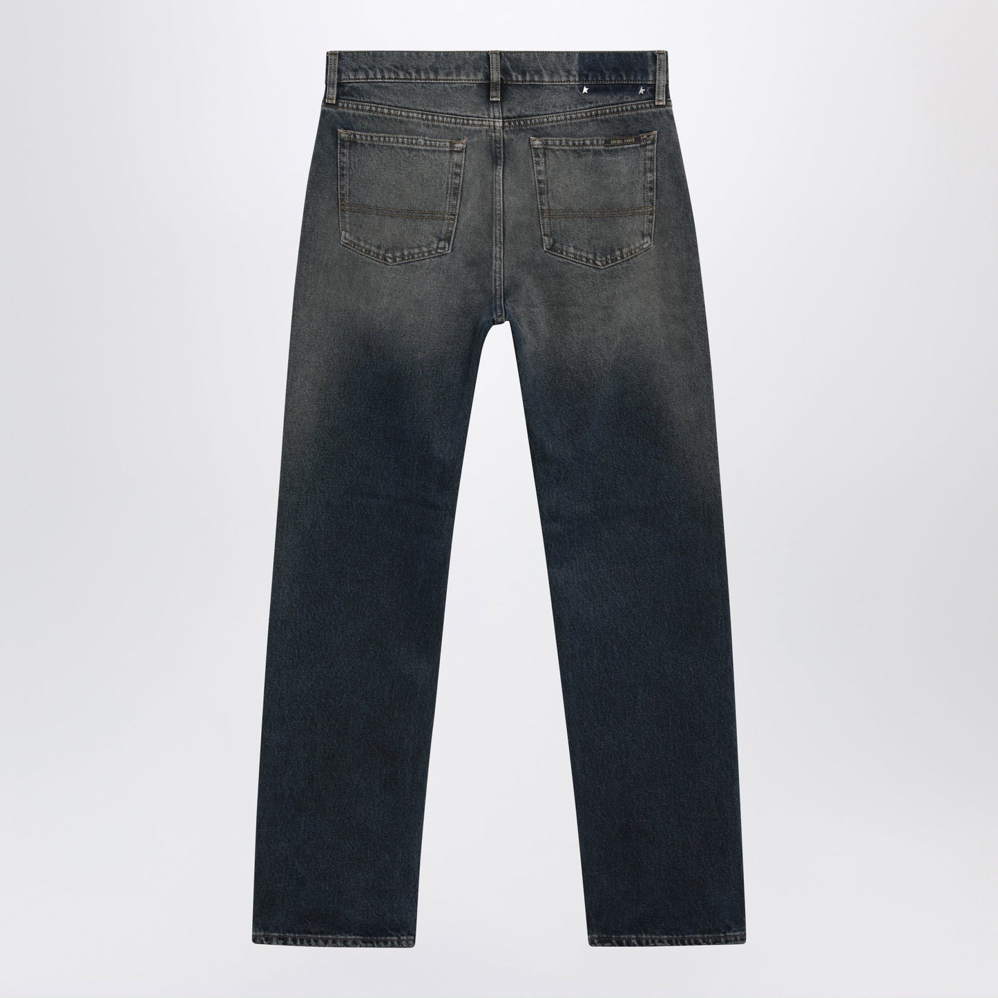 Golden Goose Journey Dark Blue Straight-Leg Cotton Jeans Men GOLDEN GOOSE