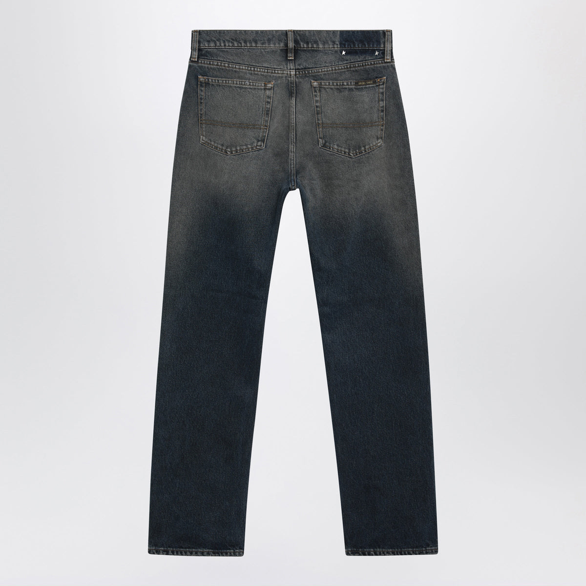Golden Goose Journey Dark Blue Straight-Leg Cotton Jeans Men GOLDEN GOOSE