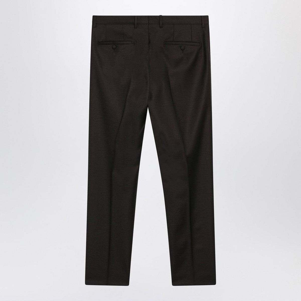 Dolce&Gabbana Brown Wool Trousers Men DOLCE & GABBANA