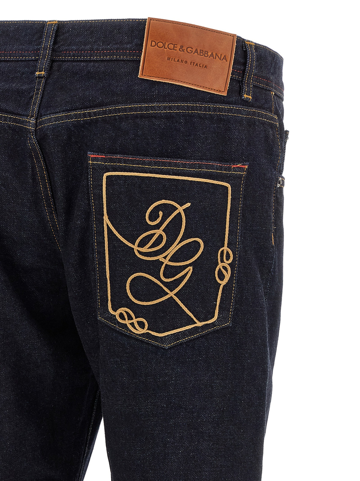 Dolce & Gabbana Men Dg Embroidery Jeans DOLCE & GABBANA