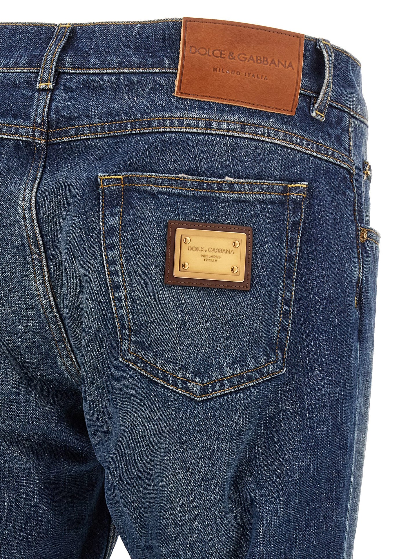 Dolce & Gabbana Men Logo Plaque Jeans DOLCE & GABBANA