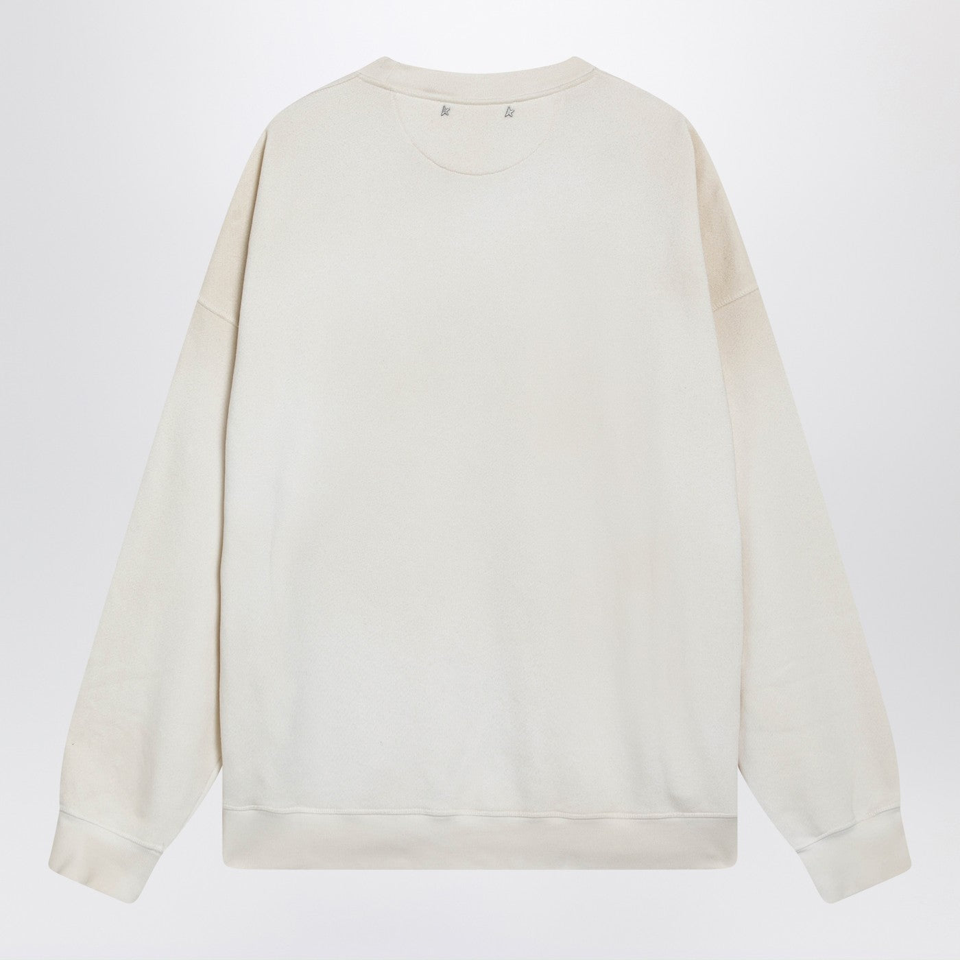 Golden Goose White Crewneck Sweatshirt With Patches Women GOLDEN GOOSE