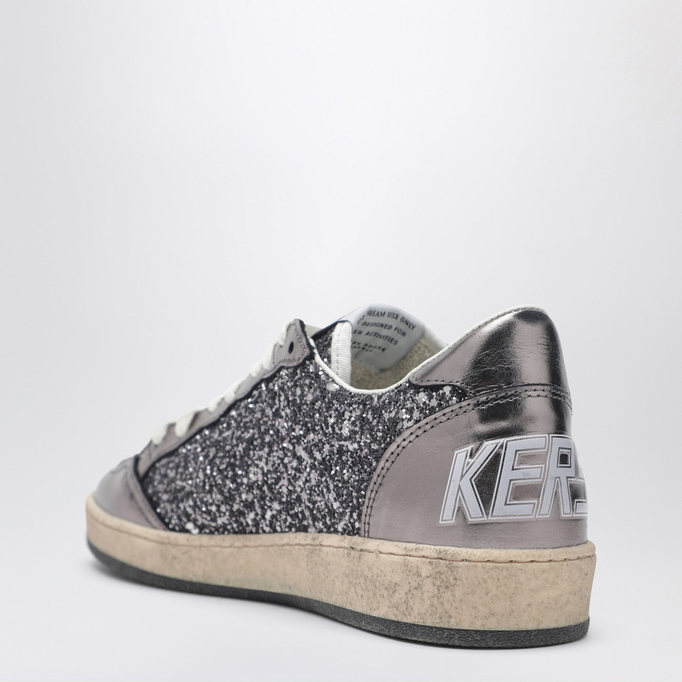Golden Goose Ballstar Silver Glitter Sneakers Women GOLDEN GOOSE