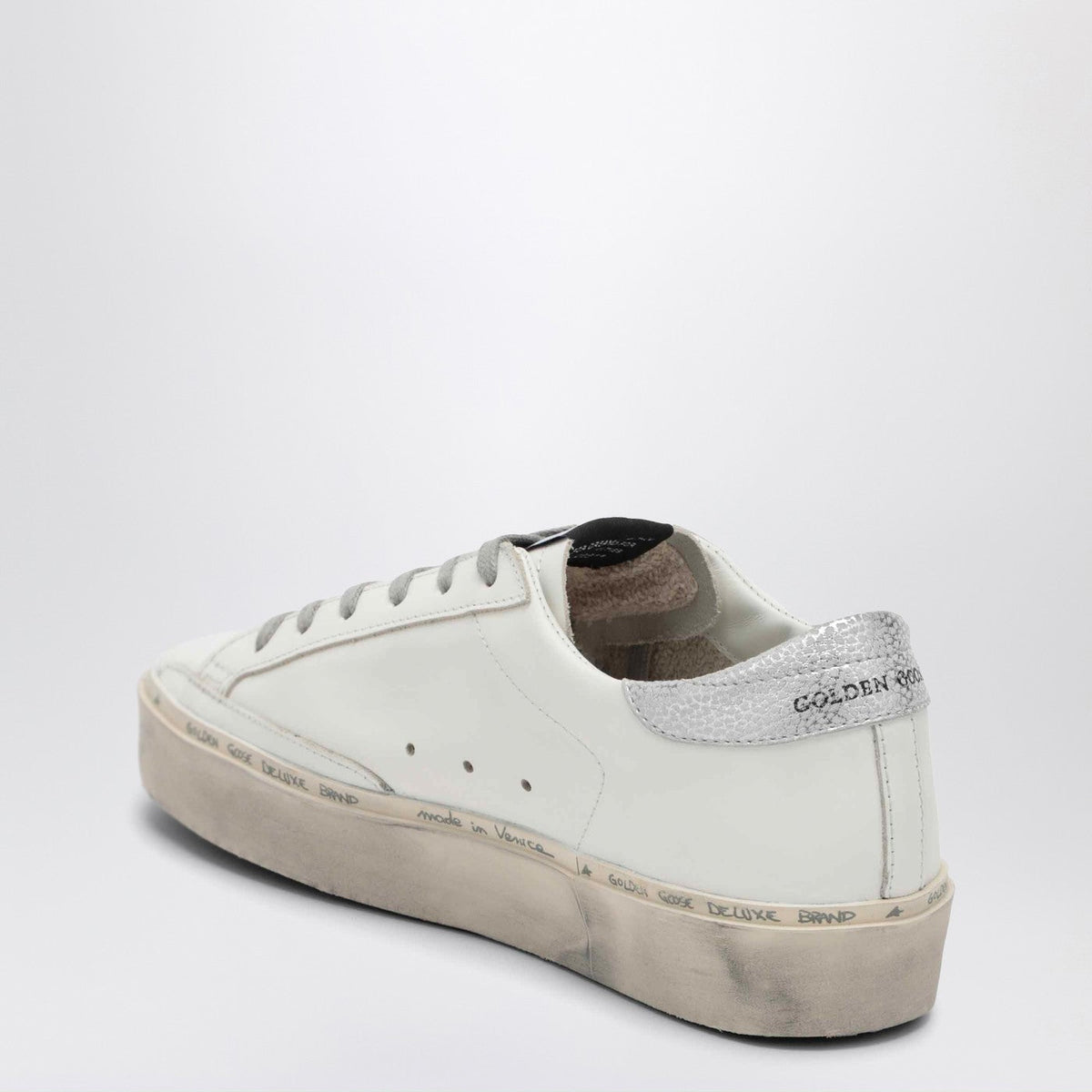 Golden Goose White/Silver Hi-Star Sneakers Women GOLDEN GOOSE