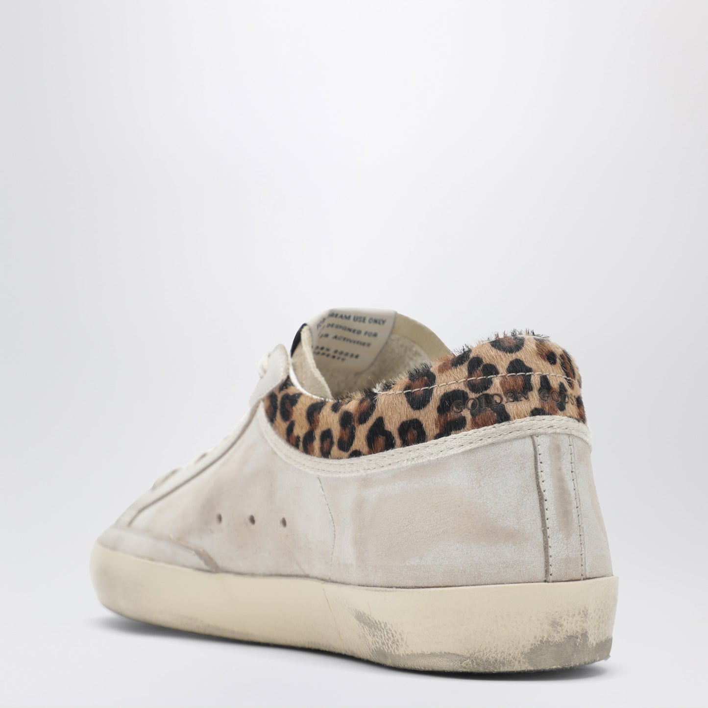 Golden Goose White And Beige Super-Star Sneakers With Pony Hair Details Women GOLDEN GOOSE