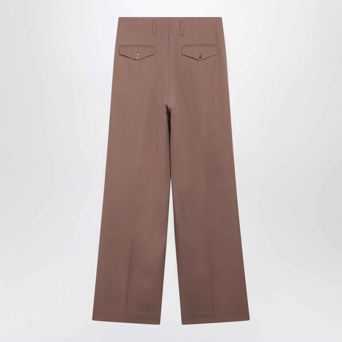 Golden Goose Straight-Leg Bronze Pink Virgin Wool Trousers Women GOLDEN GOOSE