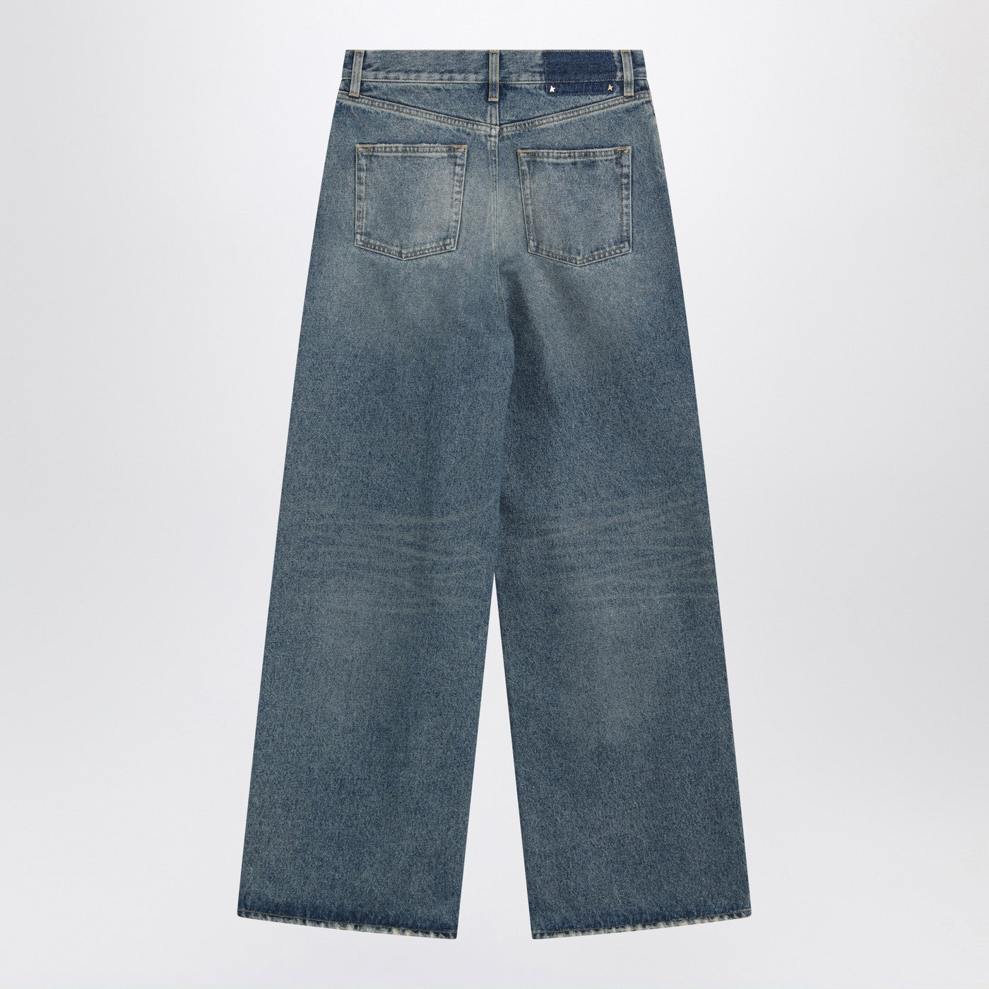 Golden Goose Blue Washed Wide-Leg Jeans Women GOLDEN GOOSE