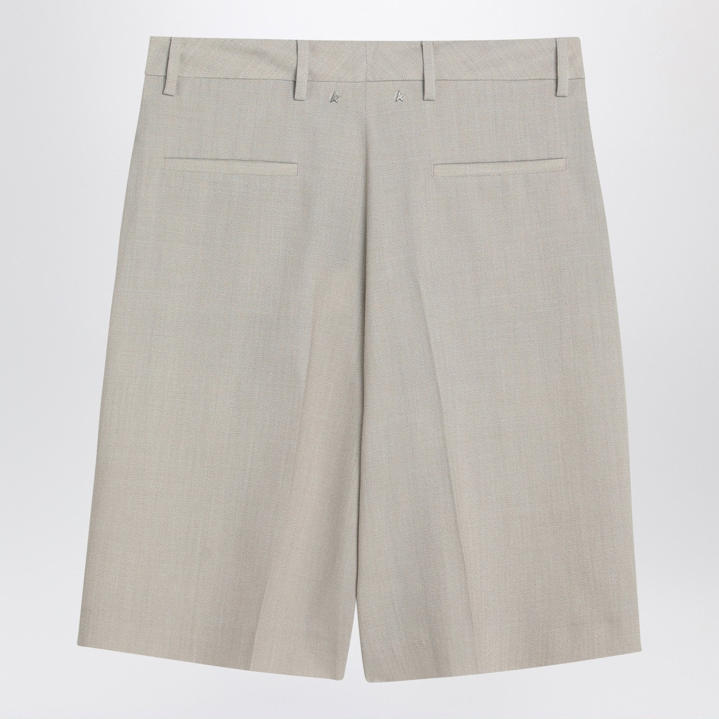 Golden Goose Beige Melange Wool-Blend Bermuda Women GOLDEN GOOSE