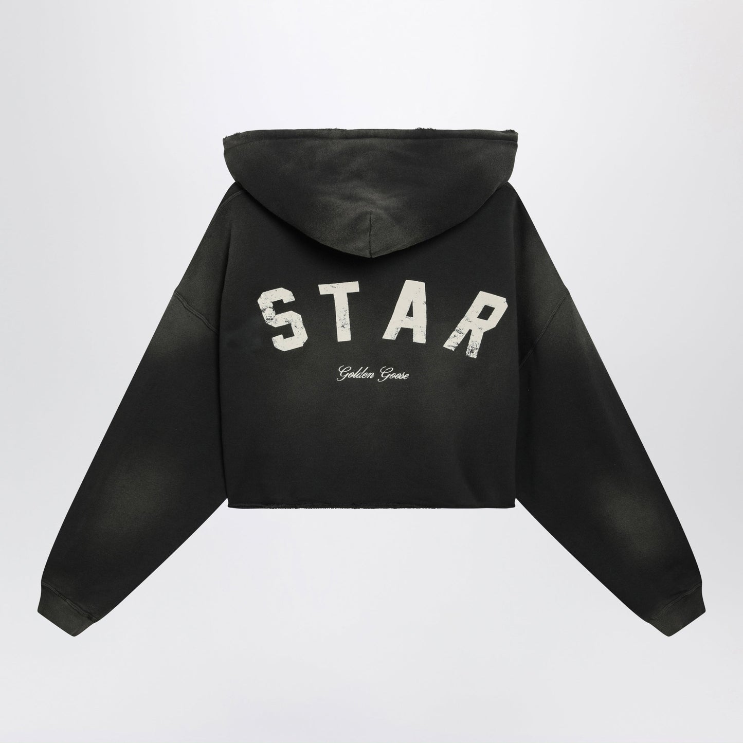Golden Goose Charcoal Cotton Hooded Sweatshirt Women GOLDEN GOOSE