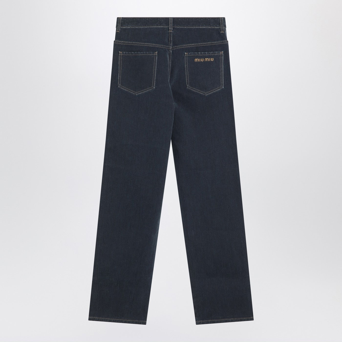 Miu Miu Blue Denim Pants Women MIU MIU
