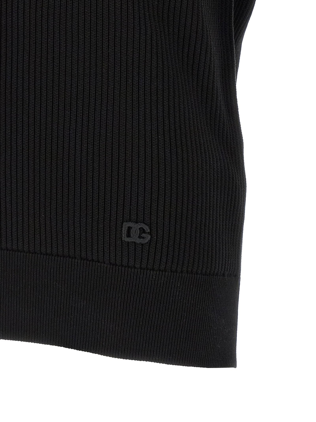 Dolce & Gabbana Men Micro-Ribbed Polo Shirt DOLCE & GABBANA