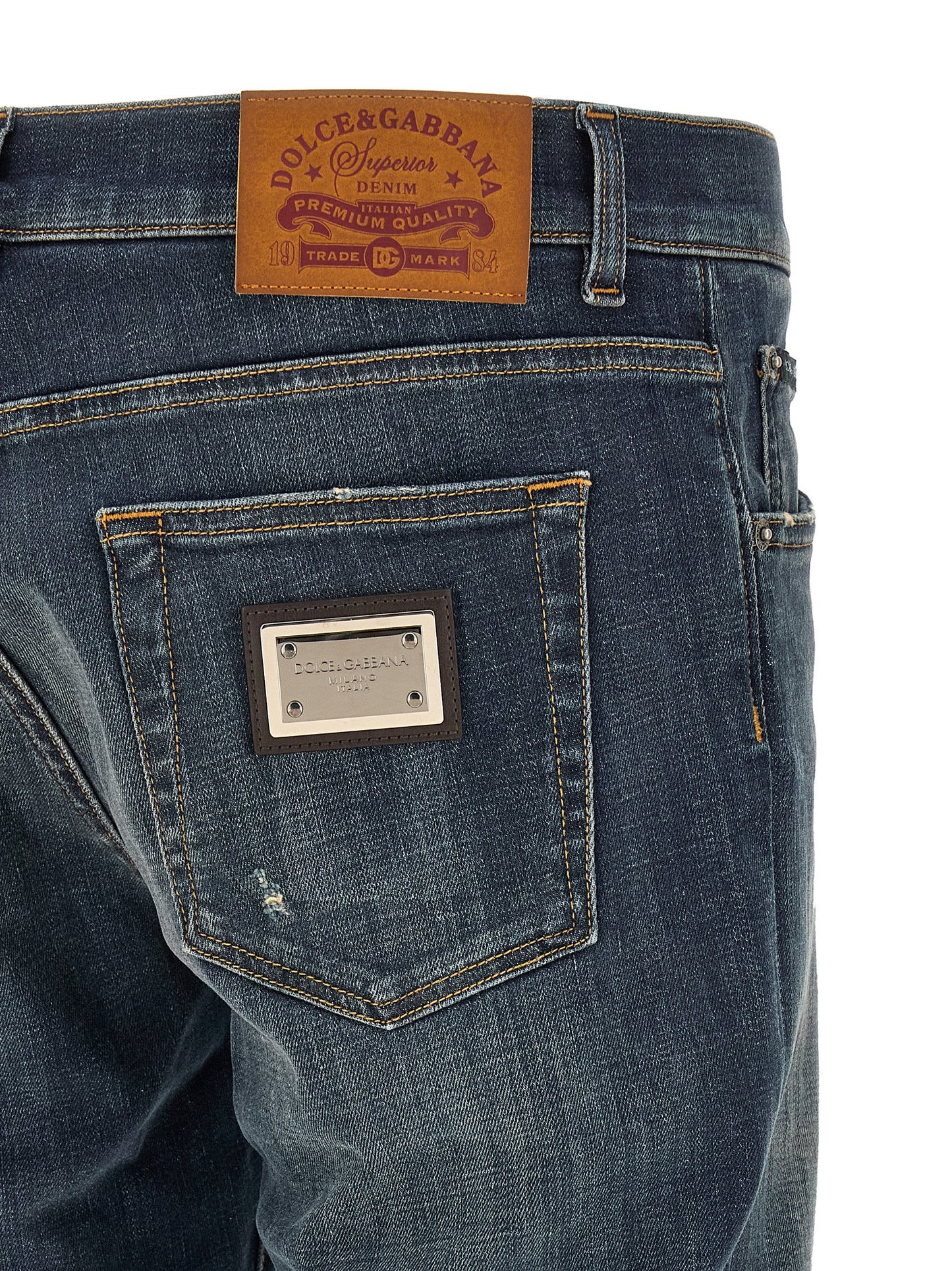 Dolce & Gabbana Men Used Effect Jeans DOLCE & GABBANA