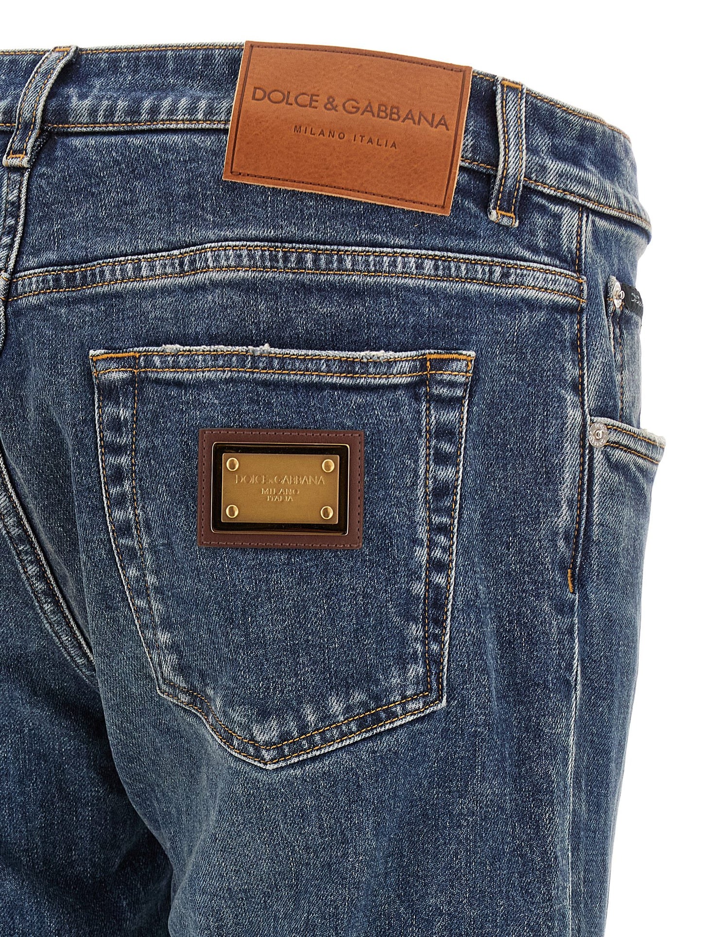 Dolce & Gabbana Men Logo Plaque Jeans DOLCE & GABBANA
