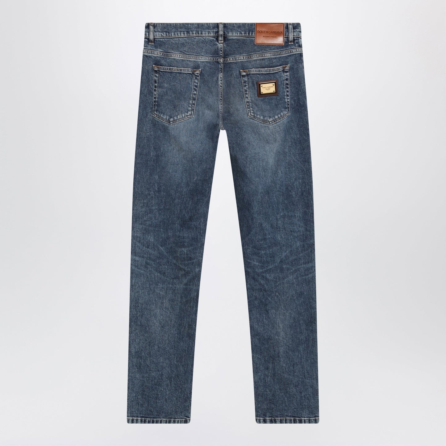 Dolce&Gabbana Slim-Fit Blue Washed Denim Jeans Men DOLCE & GABBANA
