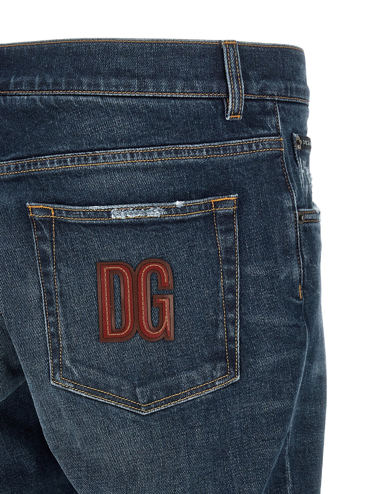 Dolce & Gabbana Men Logo Patch Jeans DOLCE & GABBANA
