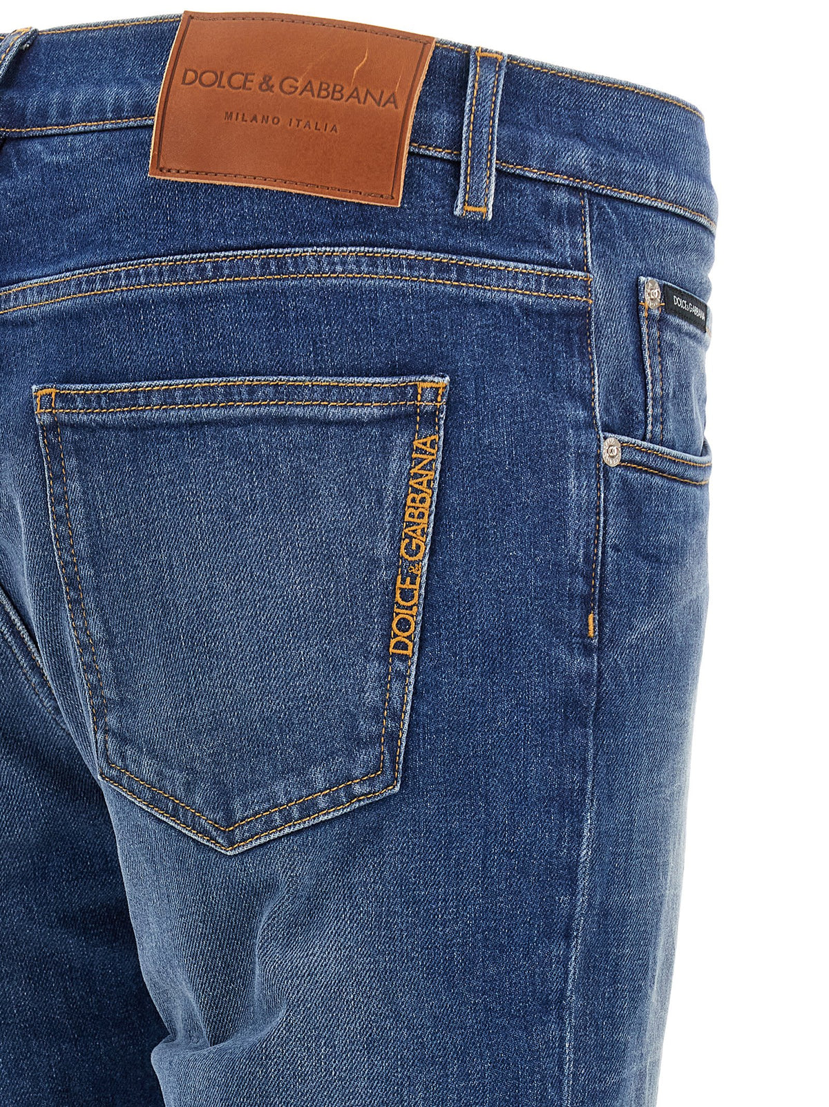 Dolce & Gabbana Men Logo Embroidery Jeans DOLCE & GABBANA