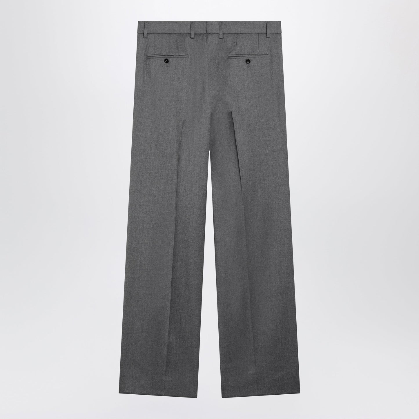 Dolce&Gabbana Grey Melange Flannel Pleated Trousers Men DOLCE & GABBANA