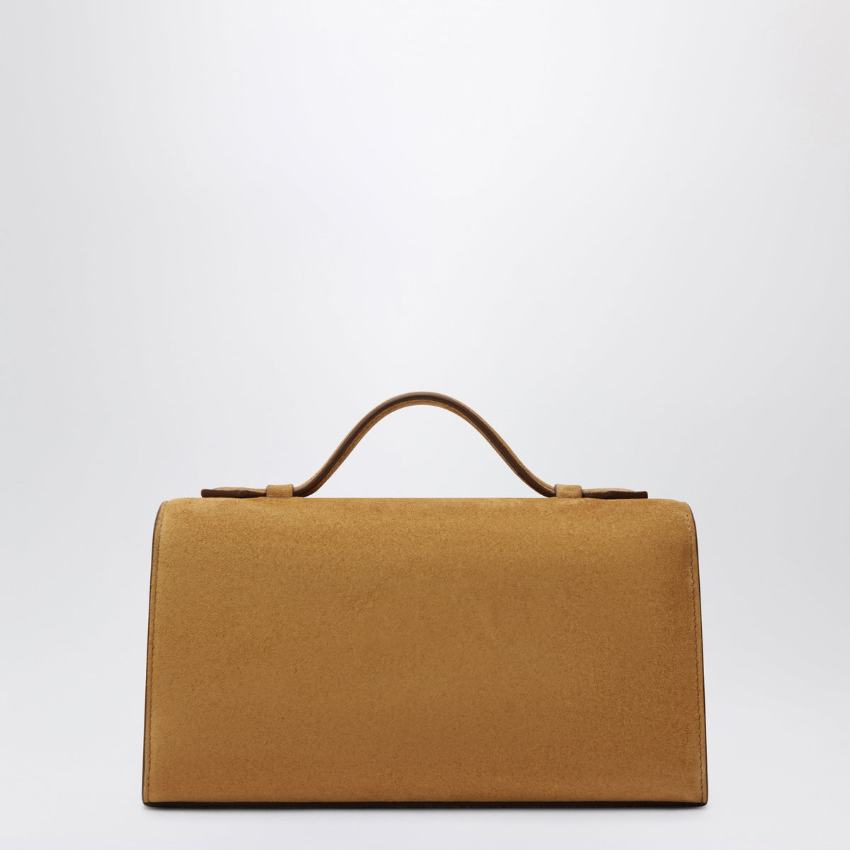 Savette Light Brown Suede Symmetry Pouch Women SAVETTE