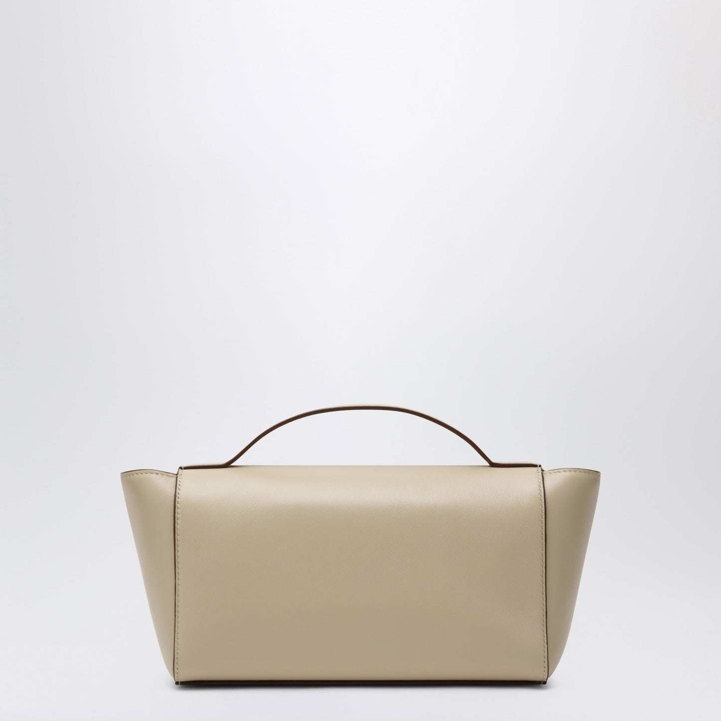 Savette Symmetry Trapeze Pouch In Ivory Leather Women SAVETTE