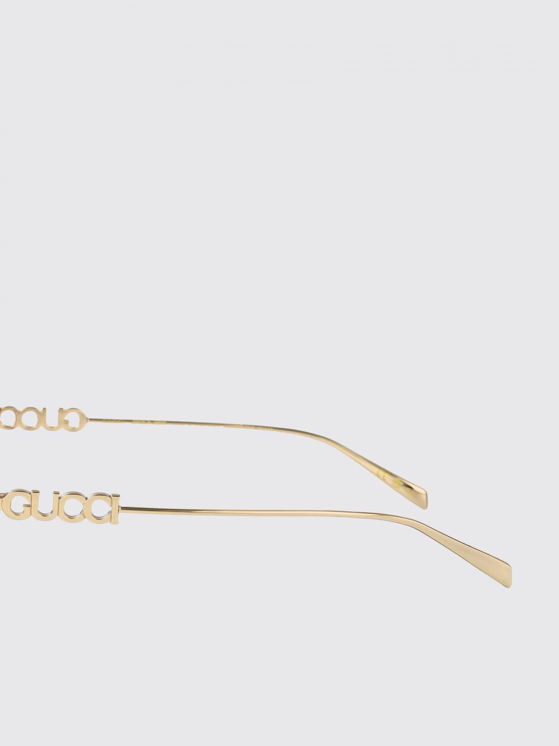 Gucci Sunglasses Woman Gold GUCCI