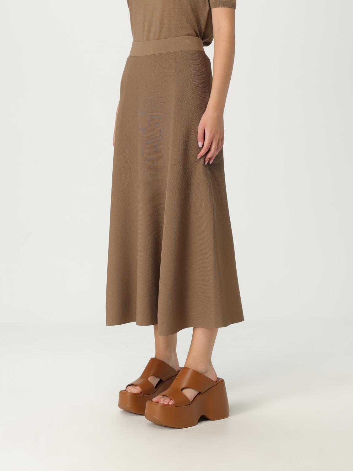 Max Mara Skirt Woman Brown MAX MARA