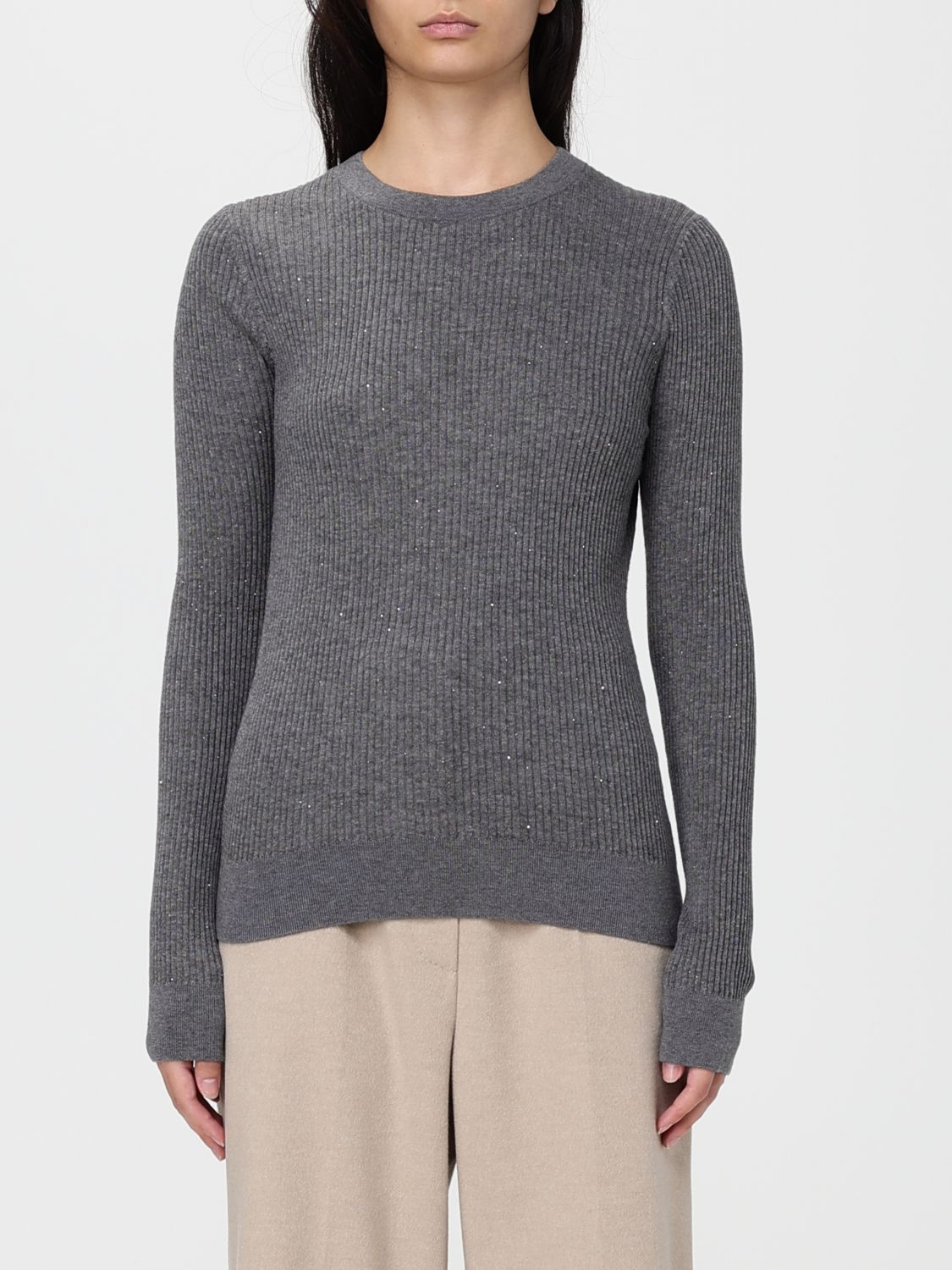 Max Mara Studio Sweater Woman Grey MAX MARA STUDIO