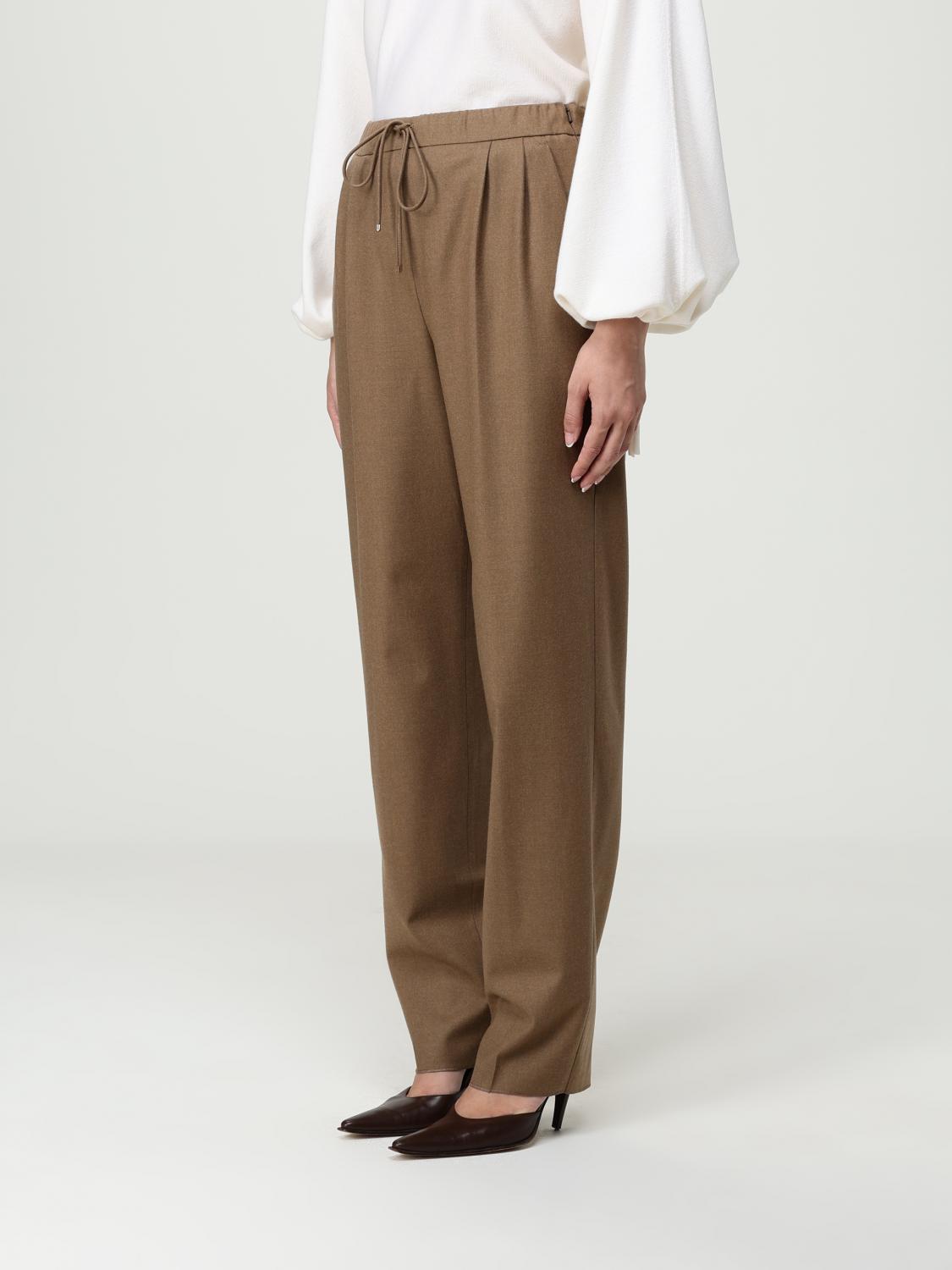 Max Mara Pants Woman Brown MAX MARA