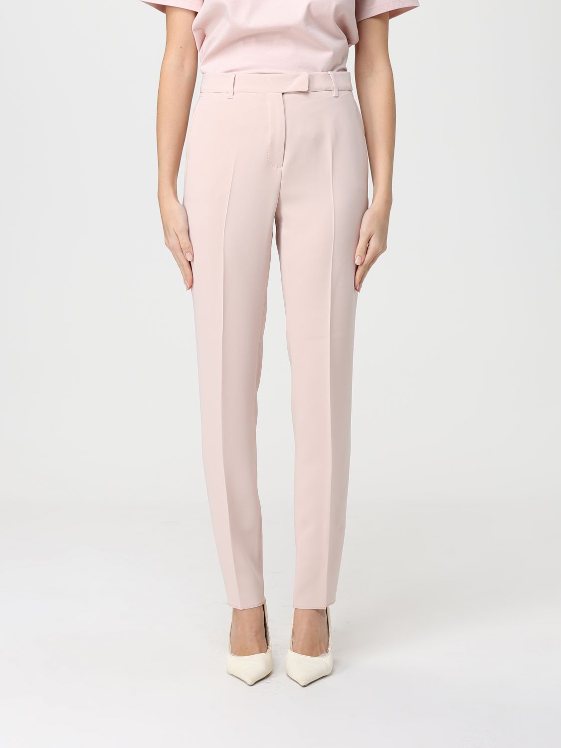 Max Mara Studio Pants Woman Pink MAX MARA STUDIO