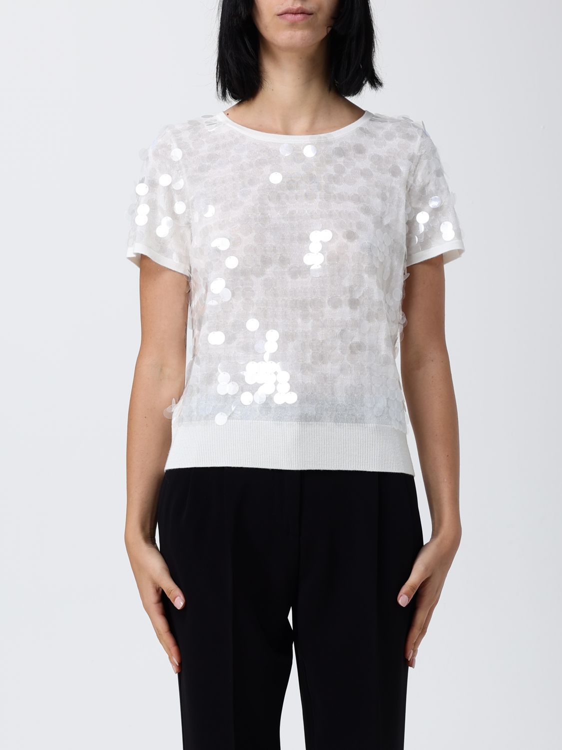Max Mara Studio Sweater Woman White MAX MARA STUDIO
