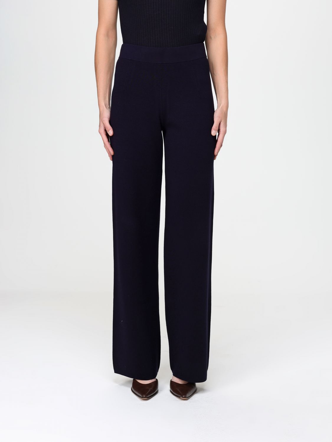 Max Mara Studio Pants Woman Blue MAX MARA STUDIO