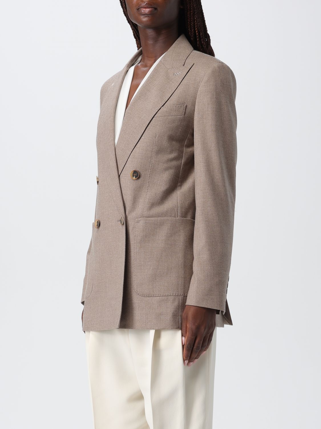 Max Mara Jacket Woman Beige MAX MARA