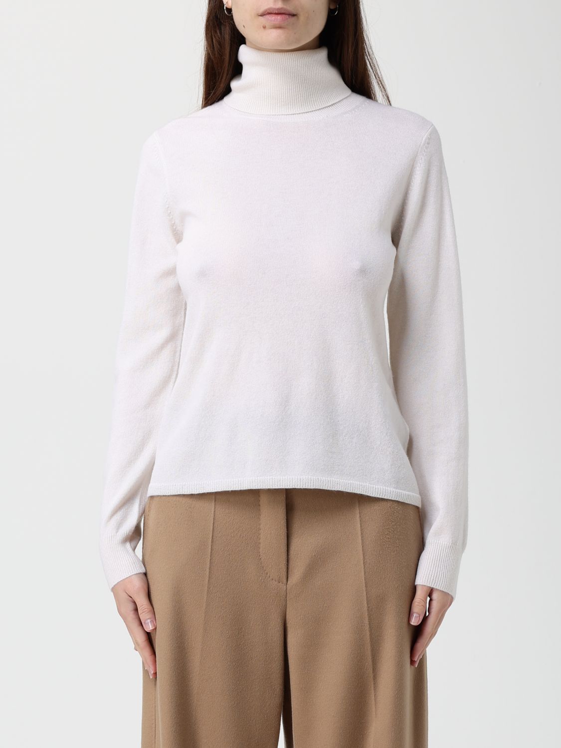 Max Mara Studio Sweater Woman White MAX MARA STUDIO