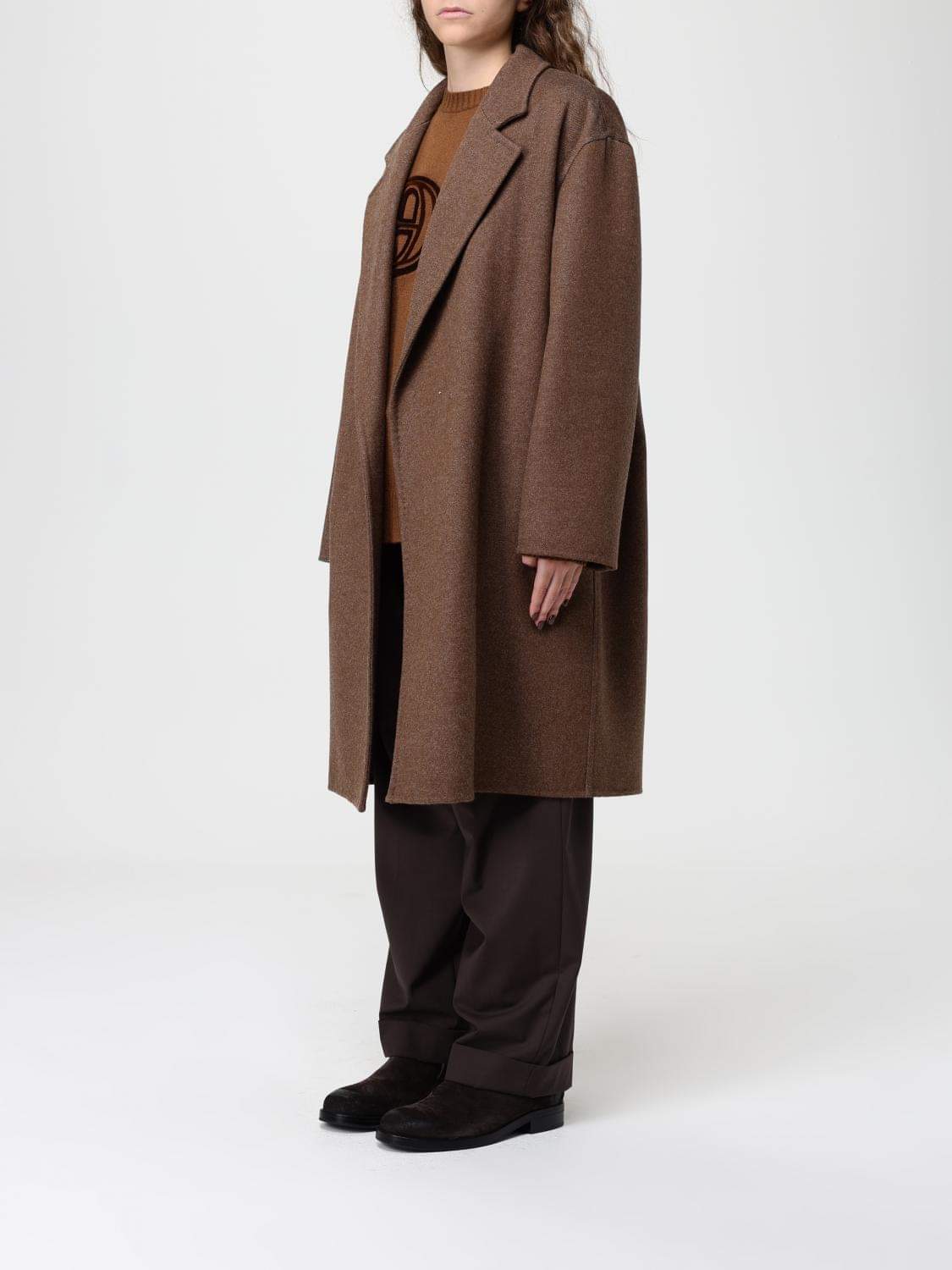 Max Mara Coat Woman Tobacco MAX MARA
